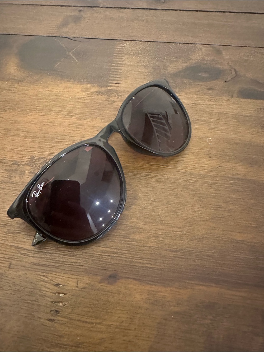 Ray-Ban Black Frame Sunglasses with Dark Lenses